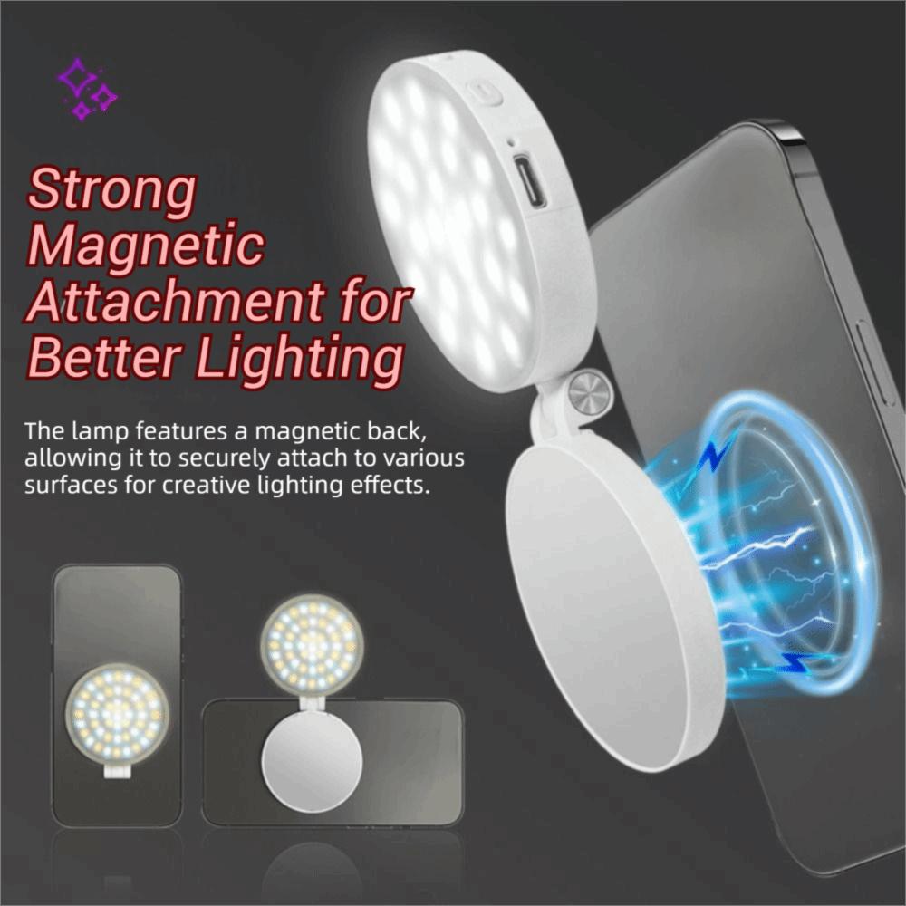 Three-color/RGB LED Portable Mini Fill Light 3000-6500K Pocket Photography Light Camping
