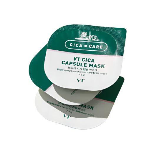 

VT Cosmetics CICA Capsule Mask Soothing Centella Wash-Off Face Mask 7.5g x 3pcs