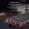 AULA Tarantula Wired Silent Keyboard: Mechanical Feel & Cool Lighting for Office/Desktop