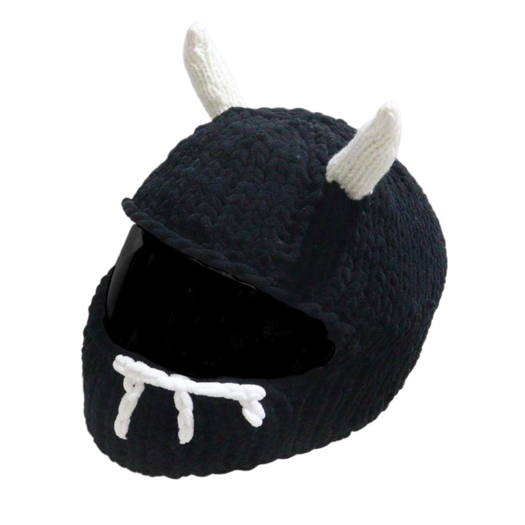 Devil Horn Helmet Cover for Motorcycles Full Face Helmet Protector Cover for Fun Loving Riders Motorcycling Accessory
