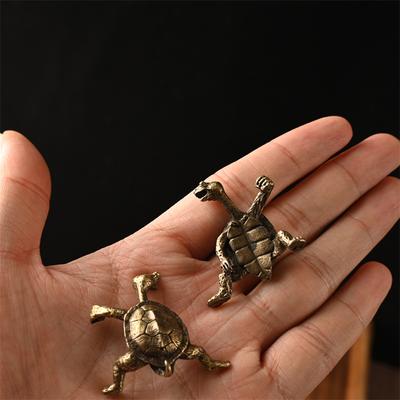 Antique Alloy Kung Fu Turtle Line Incense Holder, Home Decor, Line Incense Burner, Incense Holder, Animal Tea Table Decoration