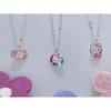[Bliss Gold] Silver Hello Kitty Heart Chain Necklace 37.5cm B-Nbl9011