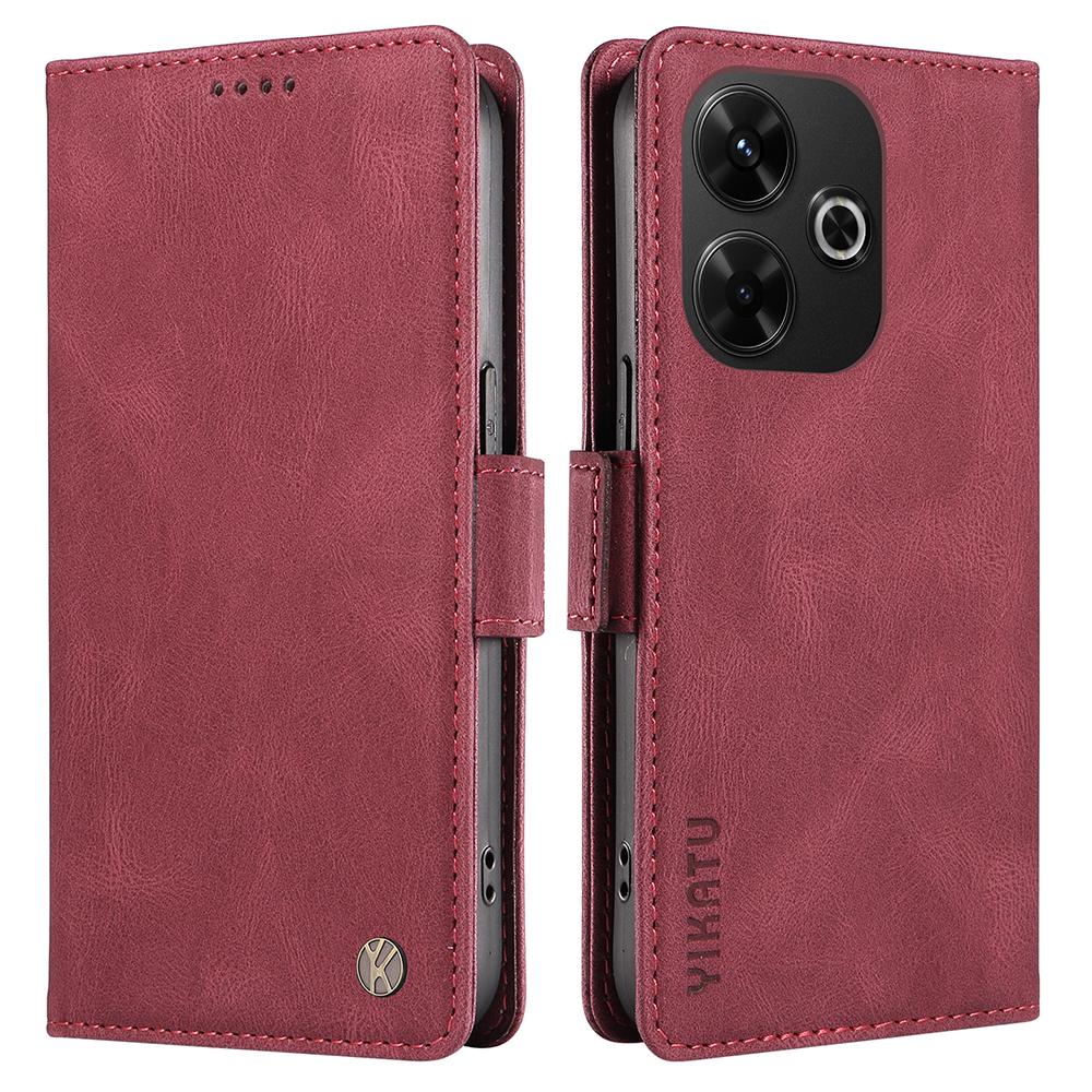 YIKATU YK-005 Für Xiaomi Redmi 13 5G/13 4G Hülle Ständer Brieftasche Handy Lederhülle