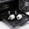 Secure Locking Hand Twist Screws for Side Panels 6#32 Computer Case Rubber Head Enhances Operation Comfort Metal