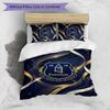 Set Lenzuola Everton Football Stampato 3 Pezzi, Comodo Set Copripiumino per Camera da Letto Amico della Pelle