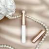1pc Mini Round Tip Concealer Brush with Cover, Precision Portable for Blemishes & Lips, Multi-Use Face Brush, Synthetic Bristles