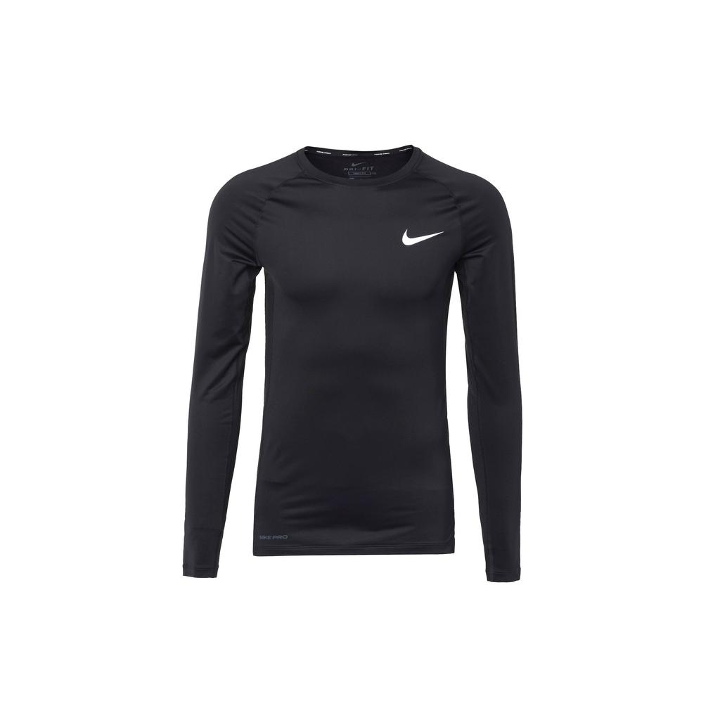Nike Long Sleeve Fitted Training Top Men Tops Black BV5589-010