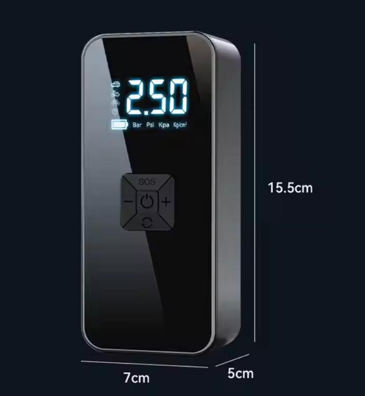 Wireless Tire Inflator Digital Display Newest 150PSI Rechargeable Air Compressor USB Charging Line Air Pump