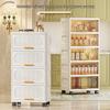 Multi-Layer Plastic Storage Cabinet for Children's Clothes, Snacks, Toys, Bedroom, Wardrobe, and Medicine.