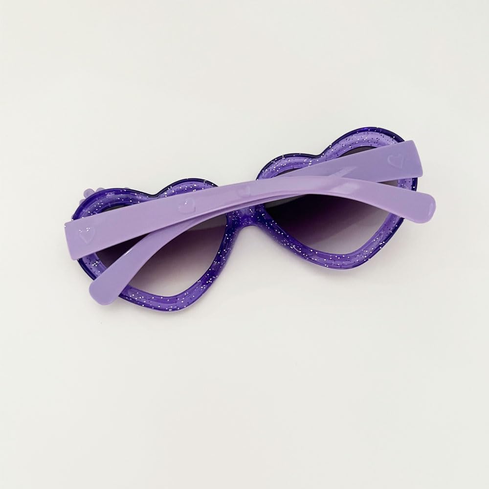 OZPYKAE Girl Heart Flower Sunglasses,Heart Shaped Cute Glasses UV 400 Protection Outdoor Girl Boy Gifts Eyewear Sunglasses