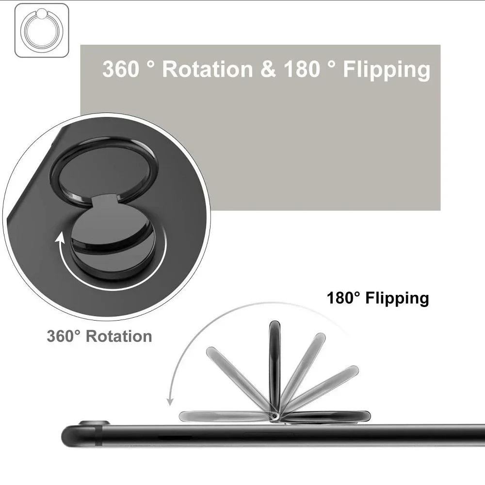 Xiaomi Finger Ring Mobile Phone Holder for iPhone Xiaomi Sticker Stand Mount Support Smartphone Accessories Phone Round Finger Bracket