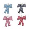 Chic Checkered Keychain Pendant Stylish Phone Charm Elegant Bag Accessory