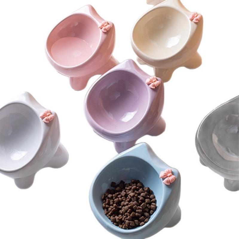 Ceramic Cat Bowls, Non-black Chin Cat Bowls, Cat Rice Bowls, Water Bowls, Slanted Cat Food Bowls, Pet Bowls, Dog Bowls, Cat Food Bowls, Cat Basins