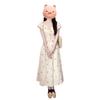 Coffee Break French Bubble Sleeve Dress Women's Summer New Small Waist Temperament Floral Dress