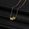 Trendy Heart-Shaped Alphabet Pendant Necklace