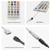 40-Key Infrared LED Bluetooth RGB Music Light Strip Controller, App-Controlled, Dual Connection