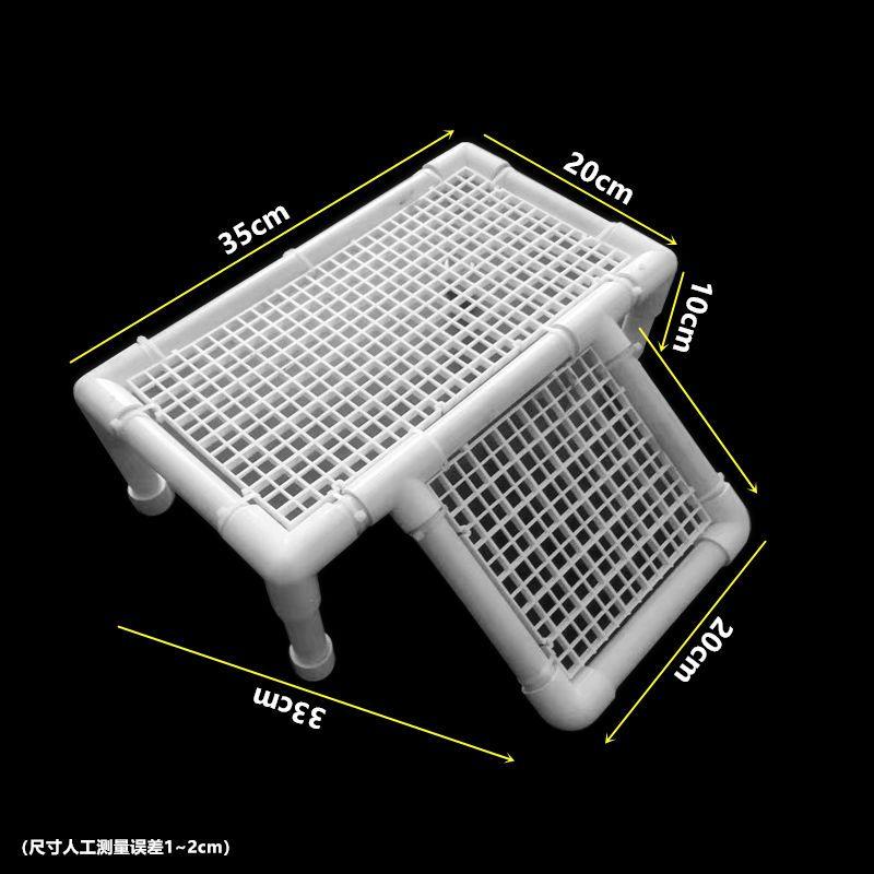 Turtle Drying Platform Floating Island Fish Tank Grid Sucker Hanging DIY Brazilian Turtle Grass Tortoise Climbing Hanger Climbing Platform