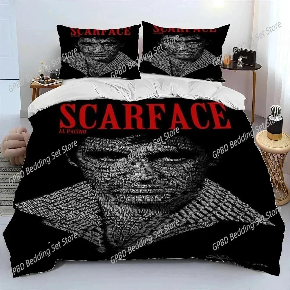 Comforter 3D Print Movie Scarface Tony Bedding Set Bedroom Soft Modern S Comefortable Kids And
