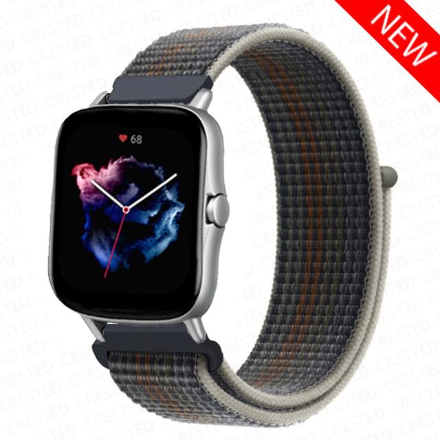 20mm 22mm Watch Band For Amazfit GTS/2/2e/4/3/mini GTR 4/2/3/Pro 47mm stratos 3 Nylon Bracelet pulseira correa Amazfit bip strap