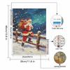 Christmas Diamond Painting Kit Santa Claus Snow Night Gift Bag Handmade Home Entertainment Decorative Painting