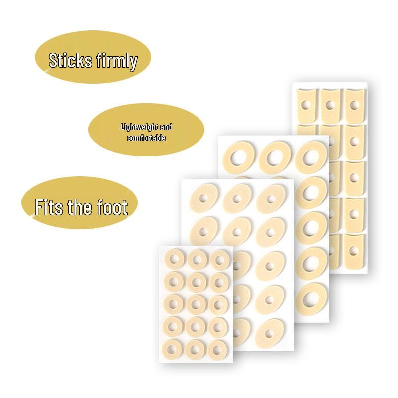 Round Latex Anti-Slip Heel Stickers for Men & Women - Prevents Calluses & Blisters, Reduces Friction on Soles & Insteps