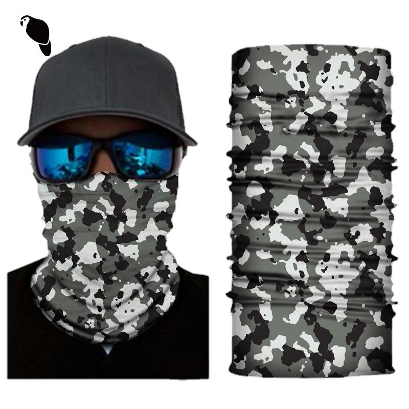 Xunhui Camouflage Multifunctional Cycling Headscarf Mask - Seamless, Sunscreen, Windproof.