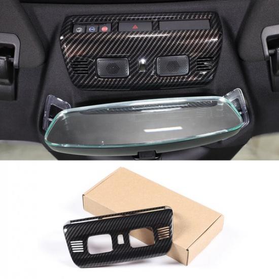 ABS Carbon Fiber Interior Overhead Console Trim Cover Fits Corvette C8 -