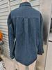 European Women's Lace-Up Denim Jacket - Button Front, Long Sleeve Casual Top