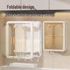 Wall-Mounted No-Drill Moisture-Proof Storage Box; Magnetic Dust-Proof Design for Bathroom and Kitchen Spice Organization.