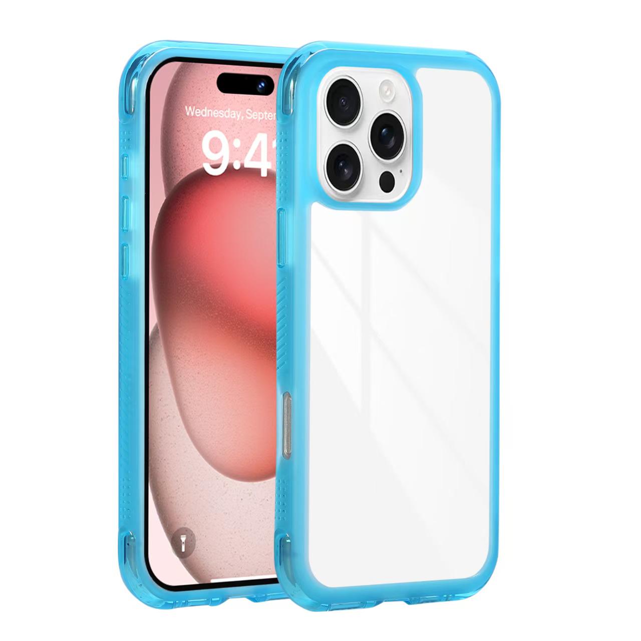 For iPhone 16 Pro Case Shockproof TPU + PC Phone Back Cover A