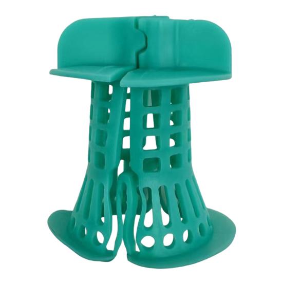 

Bathroom Sink Drain Strainer Silicone Bathtub Hair Collector with Anti-Blocking Basket Sink Stopper for Home Bathroom Sink Floor Drain синий
