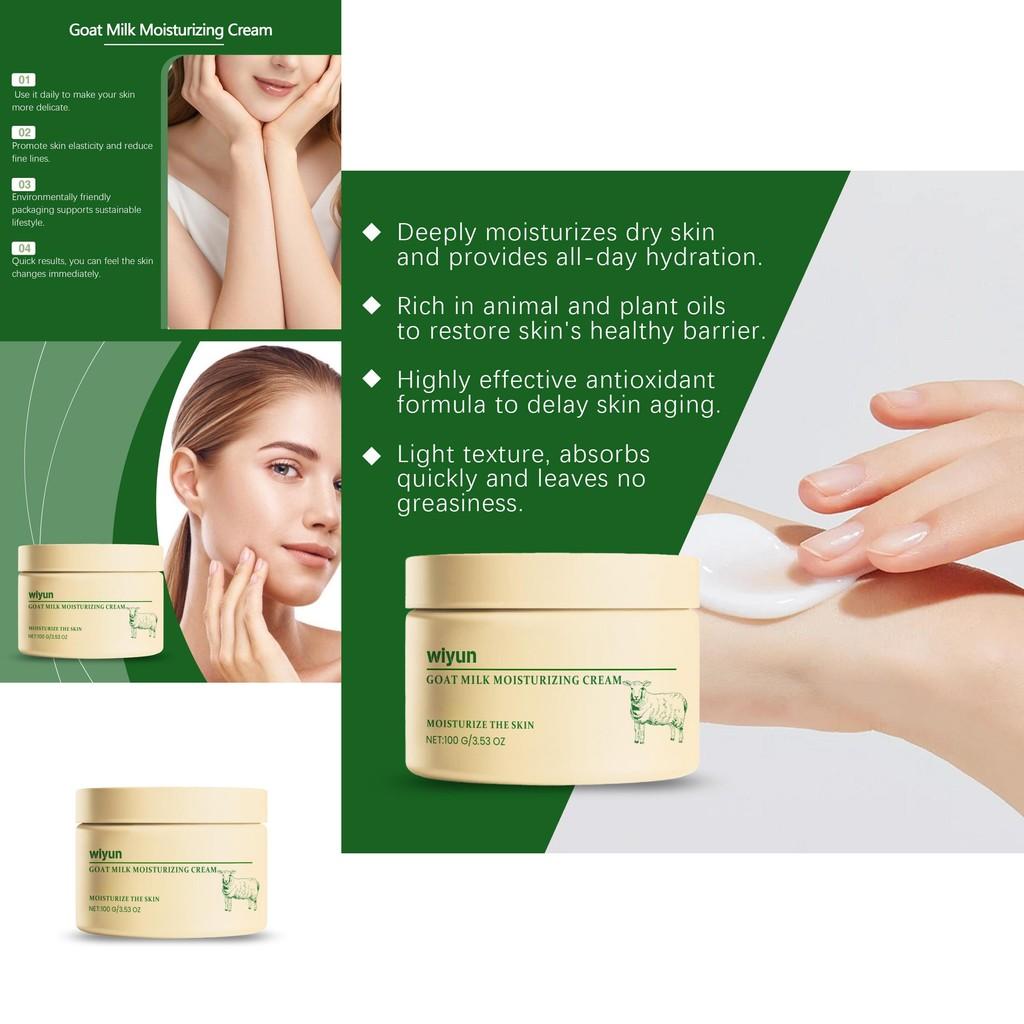 Wiyun Moisturizing Cream With Nourishing Goat Milk For Silky Soft Radiant Skin