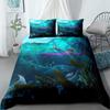 Mermaid Dolphin Sped King Quen Double Ful Twin Single Sized Dimensions Children Soft with Soft Fabric Duvet Cover Set