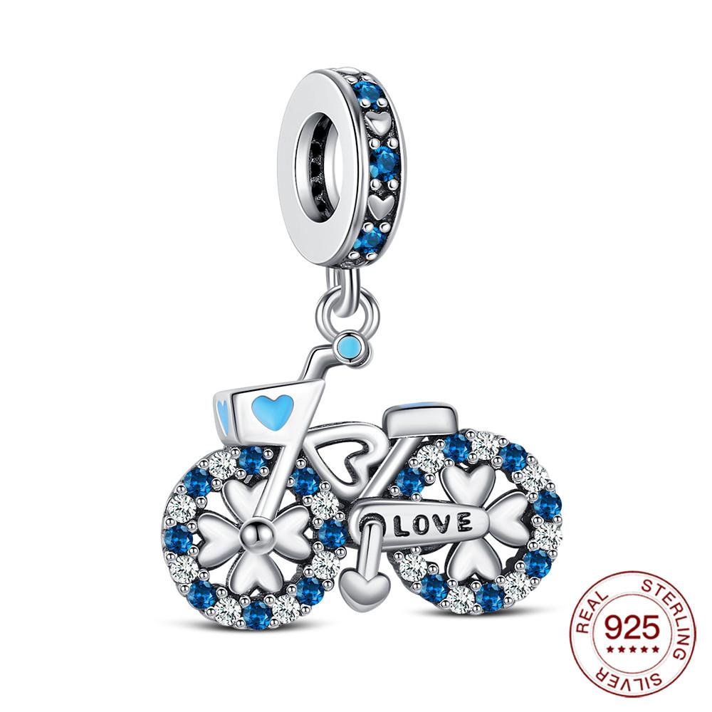 Copper Travel Pendant Suitcase Glamour Eiffel Tower Charms Jewelry Making Fashion Beads Elegant For Women Gifts