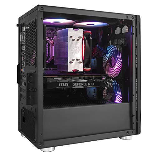 Silver Stone FARA Serie Tempered Glass Mid-Tower Micro-ATX Gehäuse SST-FAH1MB-G