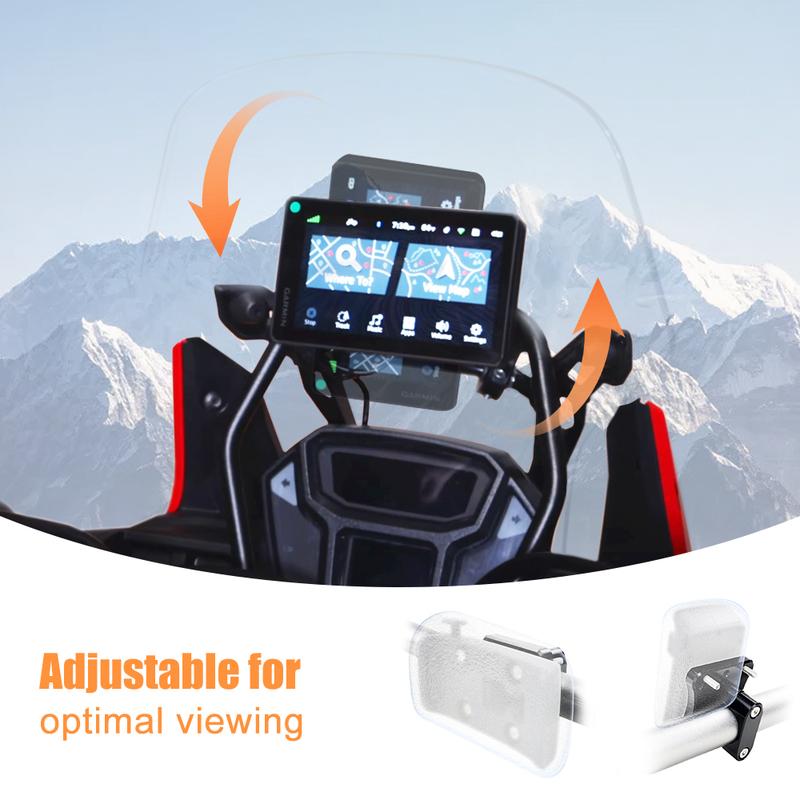 For BMW R1200 GS/GSA F800 GS Adventure Benelli TRK 502X Motorcycle GPS Navigation Bracket 16mm Bar AMPS Mount Support Bracket