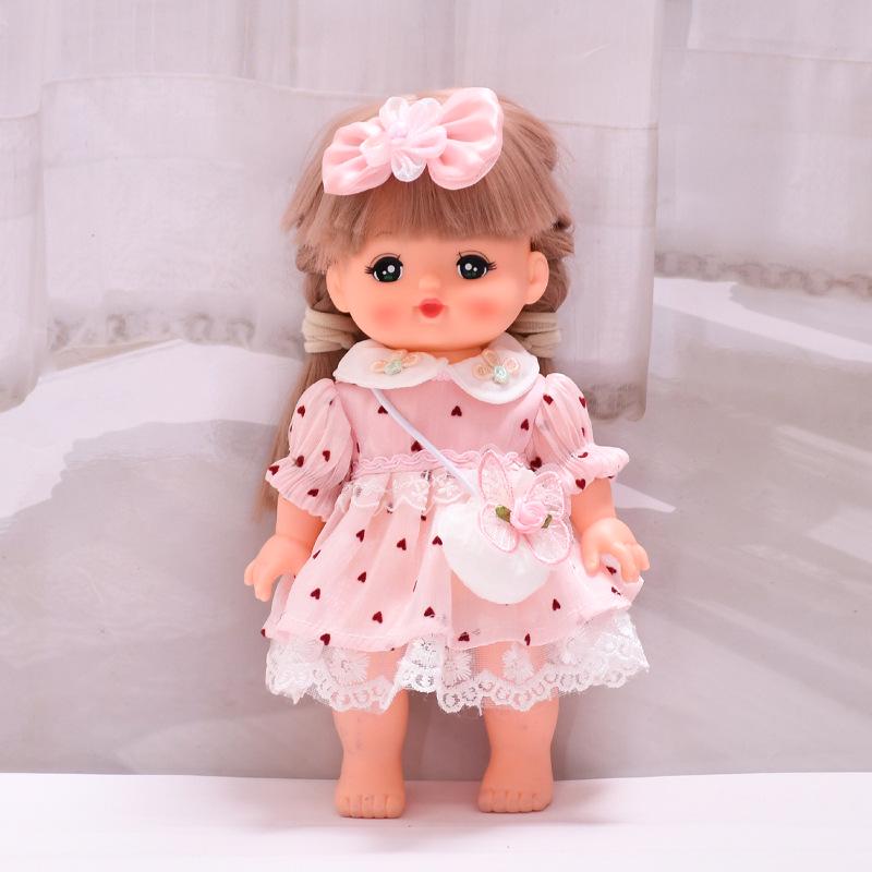 25cm Milu Tang Dynasty Doll Clothing Set - Changeable Top and Overalls