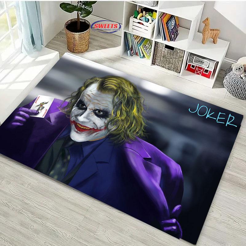 New Arrival! Classic Joker Carpet, Living Room Bedroom Office Area Children's Room of Choice, Non-slip Machine Washable Mat Gift