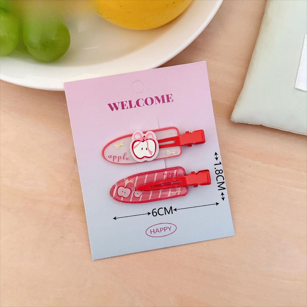 2 Pcs/set Cute Puppy Hair Side Clips Sweet Adorable Seameless Bangs Clip Trendy Duckbill Clips Hair Accessories