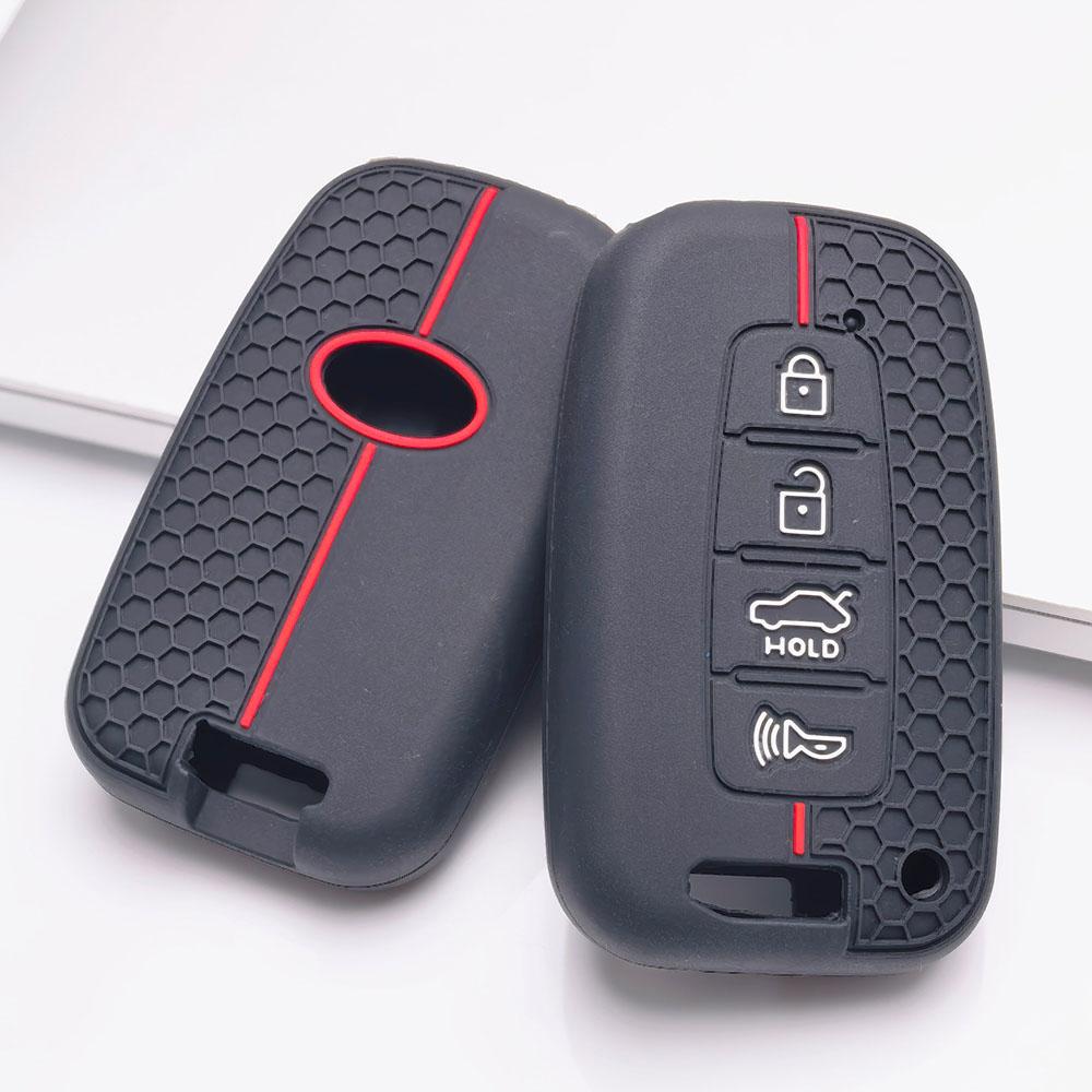Premium Silicone Car Key Fob Cover For Hyundai I30 K2 K5 For KIA Optima K5 K3 Soft Silicone Car Interior Accessories