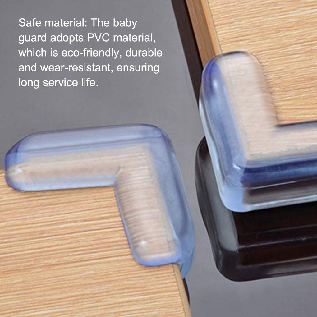 4 Pieces Self-Adhesive PVC Corner Guards Furniture Protector Toilet Window Pads Home Kitchen Children Accessories