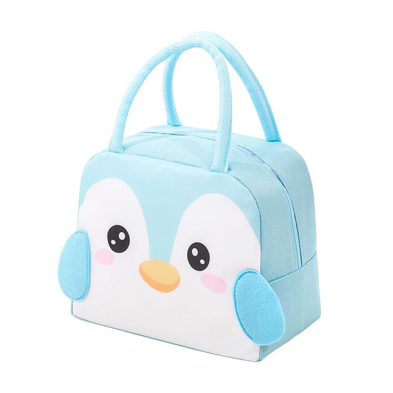 Lunch Bag Cartoon Animal Stereo 3D Storage Bags For Children Outdoor Picnic Lunch Box Hangbag Insulation Waterproof Kids Tote