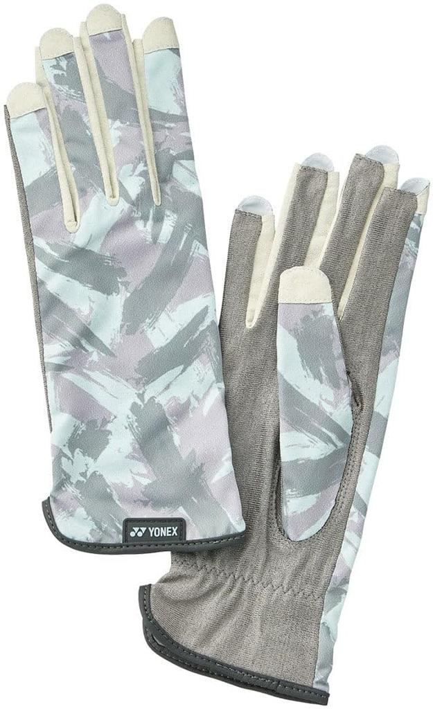 Tennis Gloves both nail no palm Blue Gray M [Yonex] (for hands, through, hole) (168)