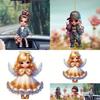 Car Mirror Hanging Acrylic Decorative Girl Series Cartoon Style For Vehicle Interior Decor