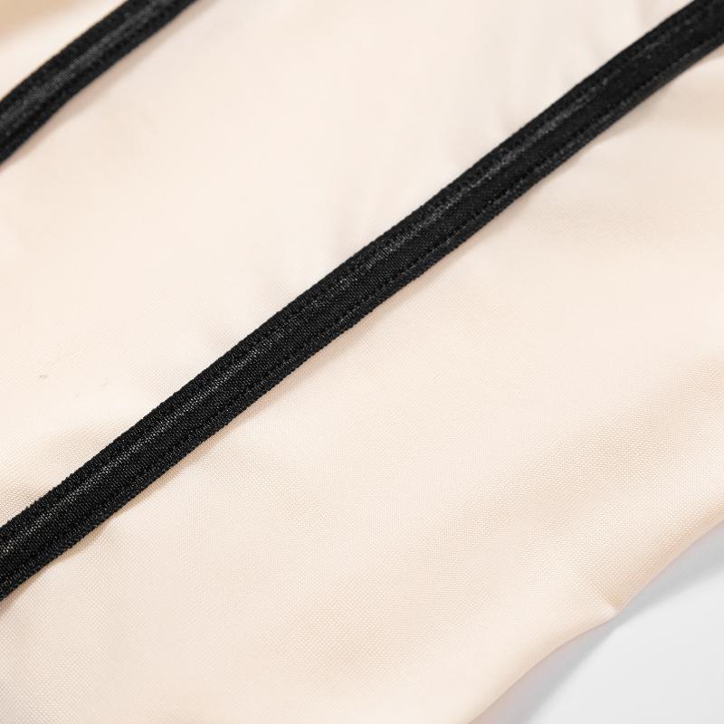 Lato Europejski i Amerykański Pikantne Dziewczyny Seksowny Plażowy Kombinezon Modelujący Kontrast Kolorów z Pustymi Plecami