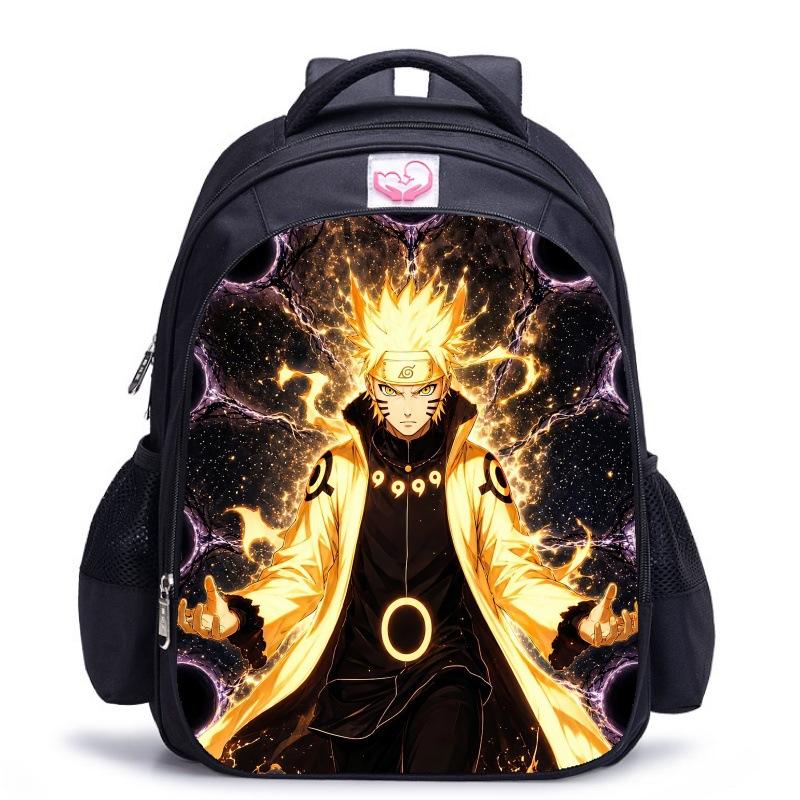 Zaino Scolastico Naruto Stampa Fiabesca, Zaino con Protezione per la Schiena per Ragazzi, Zaino Scolastico Animazione per Studenti della Scuola Elementare