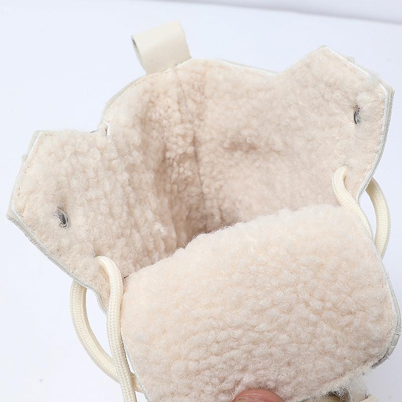 White Black PU Leather Ankle Boots Women Autumn Winter Round Toe Lace Up Shoes Woman Fashion Motorcycle Platform Botas Mujer