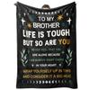 Gift To Brother, Flannel Blanket Single-Layer Printed Blanket Production Source