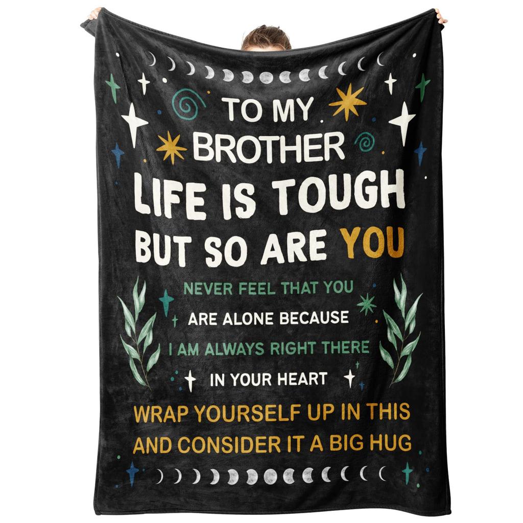 Gift To Brother, Flannel Blanket Single-Layer Printed Blanket Production Source