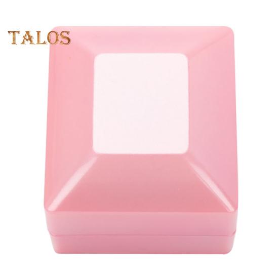 Świecące pudełko na pierścionki z diodami LED Kompaktowa konstrukcja Przenośne miękkie pudełko na pierścionki zaręczynowe Pudełko na biżuterię prezentową